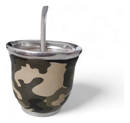 Mate De Vidrio Diseño Militar