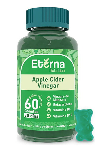 Eterna Nutrition - Vinagre Sidra De Manzana 60 Gomitas