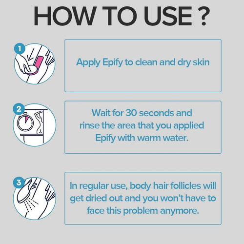 Crema Depilatoria Epify Para Piel Sensible - 3 Paquetes