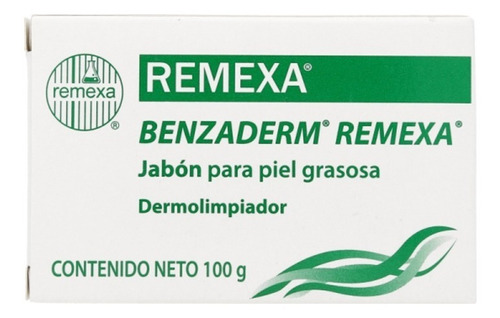 Jabón Remexa Acne Y Piel Grasa Benzaderm Dermolimpiador 100g