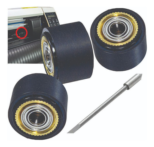 Gaphtec Pinch Roller Heavy Duty 3 Pz + Navaja Gratis