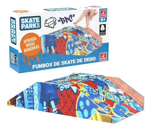 Pista Skate De Dedo Radical Rampa Funbox Brincadeira Criança