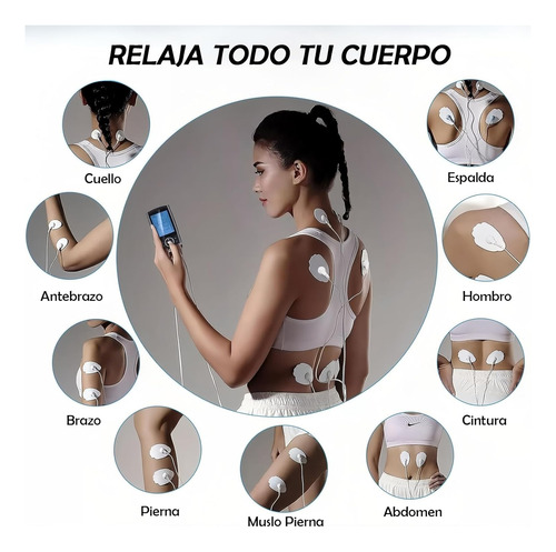 Masajeador Electrónico De Pulso Con 36 Modos Y 12 Unids Alm