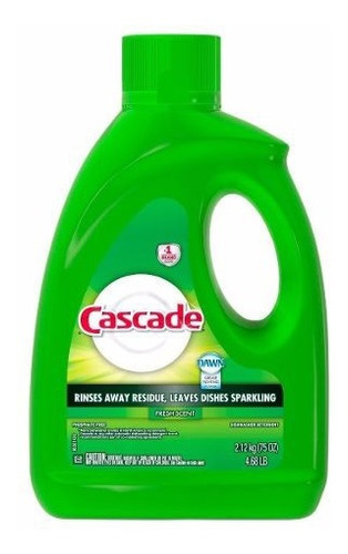 Cascade Detergente En Gel Lavavajilla Fresh Down 2.12kg