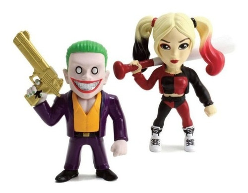 Figuras Metals Joker Boss + Harley Quinn 16 Cm Jada Playking