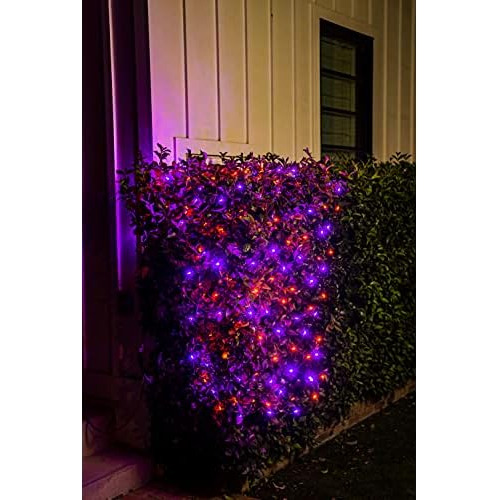200 Luces De Red Led De Halloween Naranjas Y Moradas 8 ...