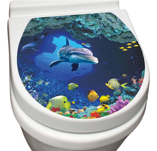 Calcomanías Autoadhesivas Para Asiento De Inodoro Para Baño