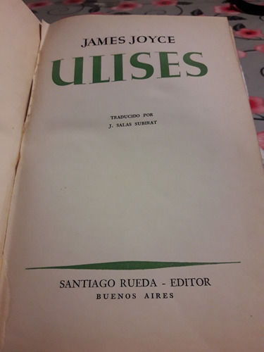 Ulises--james Joyce--1ra.ed.
