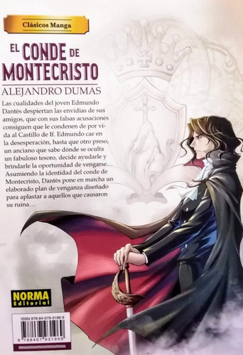 Imagen 2 de 3 de El Conde De Montecristo. Clásicos Manga