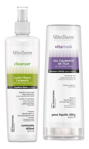 Imagem 4 de 10 de Kit Limpeza De Pele Vita Derm Profissional Brinde Bolsa
