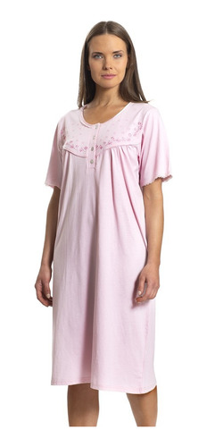 Camisa De Dormir  Verano Mujer Manga Corta Algodon