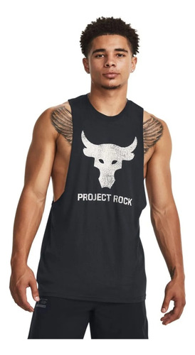 Camiseta Esqueleto Under Armour Rock Brahma-negro