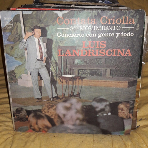 Vinilo Luis Landriscina Contata Criolla Concierto Con Gen F3