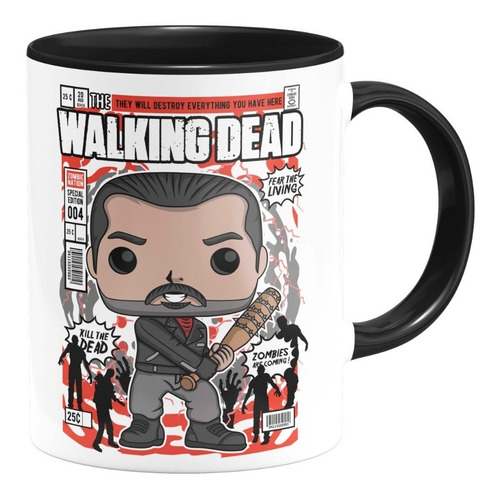 Taza Interior De Color Negan The Walking Dead Serie