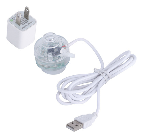 Pecera Sumergible Led Con Burbujas Coloridas Para Acuarios