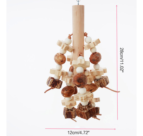 Chewing Blocks Natural Wood Stick Cage Bite Toys Best For Fi