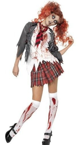 Smiffys Smiffy  S Zombie Schoolgirl Adult Women  S Costume