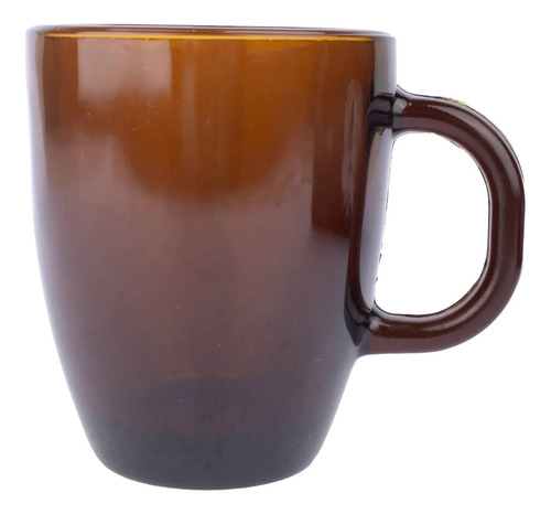 Taza Vidrio Rigolleau Tazón Amanecer Mug 370ml Ámbar X 6 Ambar Tazón Amanecer
