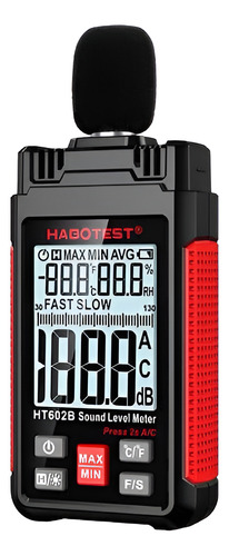 Decibelímetro Habotest Ht602b Portátil 130 Db Capa