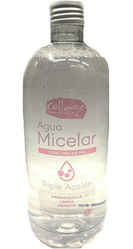 Agua Micelar Desmaquillante 500 Cc Collage Todo Tipo Piel