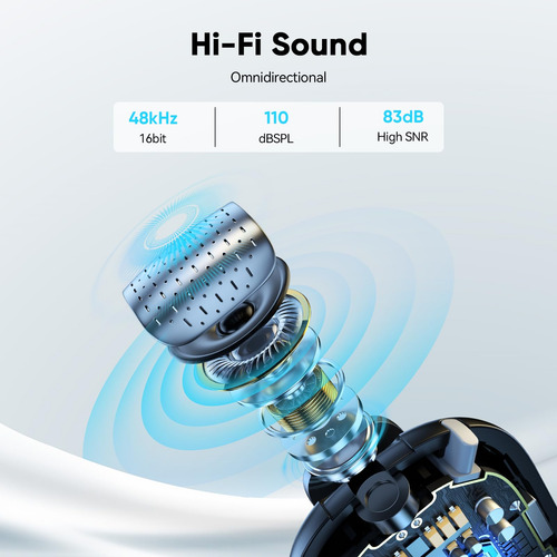 Micrófono Lavalier Inalámbrico Ulanzi A30 Tiny Mic Magnetic