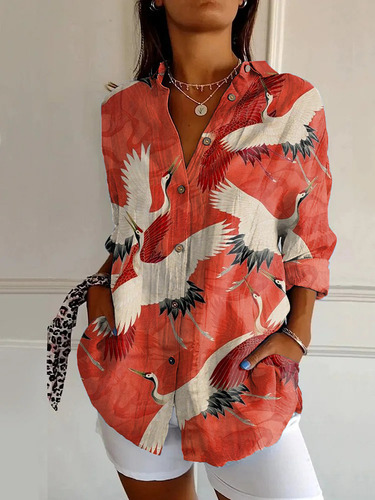 Camisas De Verano De Popular's, Modernas Con Estampado Anima
