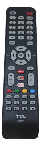 Control Remoto Rc 199 E Original Negro