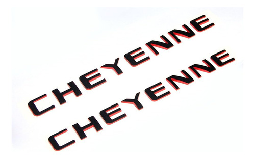 Yoaoo 2 Insignias 3d De Cheyenne Redline Oem Para Línea Roja