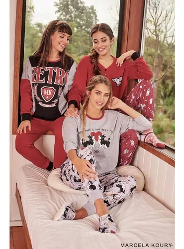 Pijama Marcela Invierno Algodón Combinado 4152
