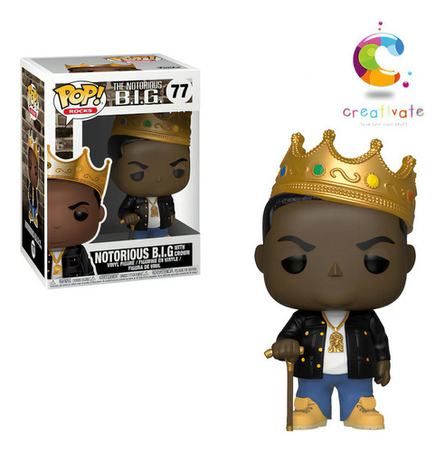 Funko Pop! Rocks - Notorius B.i.g. With Crown #77