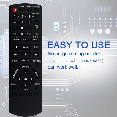Reemplace El Control Remoto N2qayb001102 Para Panasonic Sc-p