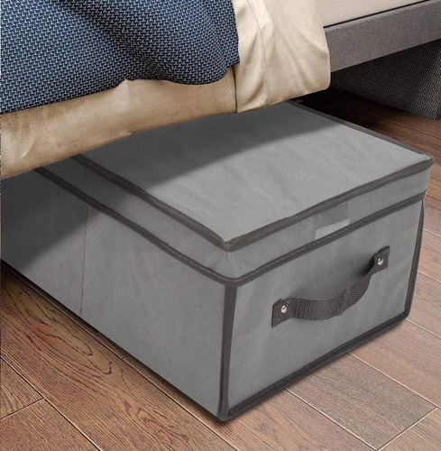 Imagen 8 de 8 de Caja Organizadora Bajo Cama Ropa Placard 40 X 40 X 25