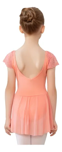 Vestido De Ballet, Poncho Y Medias De Baile De Encaje Para N