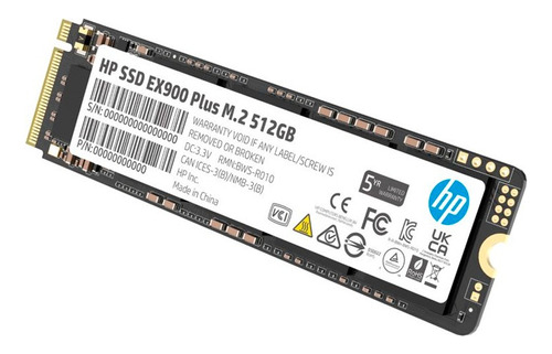 Disco Ssd Hp Ex900 Plus, M.2 2280, 512gb, Pcie 3.0 X4