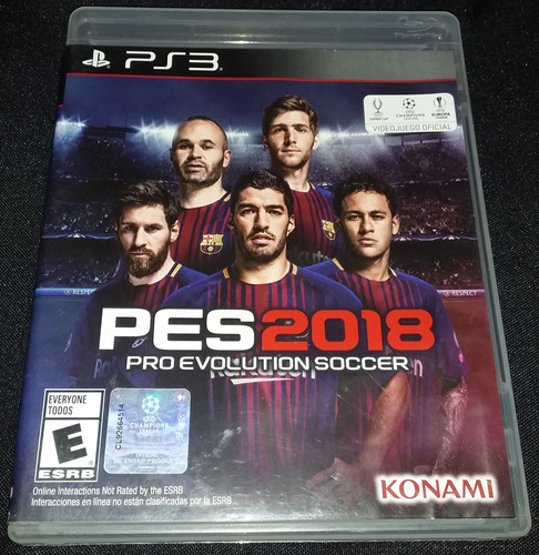 Pro Evolution Soccer 2018  Standard Edition - Ps3 Físico