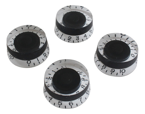 4 Unids Guitar Speed ¿¿knobs Para Gibson Les Paul Black