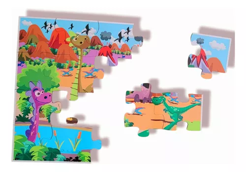 Quebra Cabeça Lenticular O Bom Dinossauro Jogo Infantil 24pç