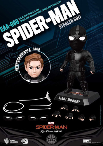 Eaa-098 Spider Man Far From Home Stealth Suit Modo Nocturno