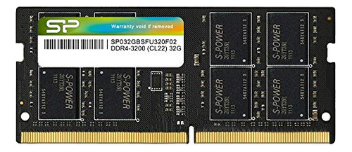 Ram Silicon Power Ddr4 32 Gb, 3200 Mhz, Sodimm, 260 Pines, 1