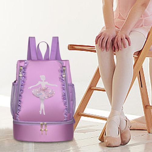 Bolsa De Baile De Ballet Con Cierre De Ballet Para Niña, Par