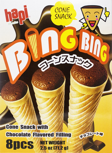 Hapi Bing Bing - Snack De Bollo De Helado, Chocolate, 2.51 O
