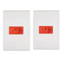 Comprar Kit 2 Tomada Liz Simples Vermelha 20a Embutir Tramontina