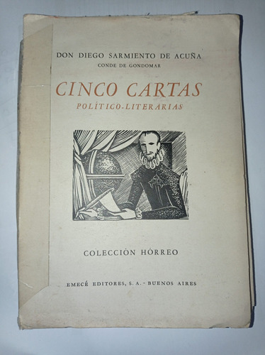 Libro Cinco Cartas Político Literarias - Don Diego Sarmiento