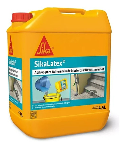 Sika Látex Promotor De Adherencia Para Morteros 4.5 Litros