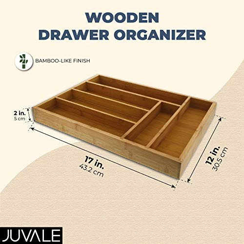 Organizadores De Cubiertos Con 6 Divisores De 17 Pulgadas Brown