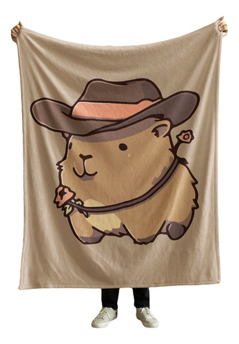 Cobija Frazada Manta Suave Yo Soy La Loca De Los Perros Capibara Frazada Ligera 110x160cm