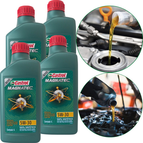 4 Litros Óleo De Motor Sintético 5w30 Sp A5 Castrol Magnatec