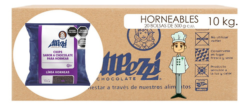 Chispas De Chocolate Alpezzi Horneable Hd 10 Kg