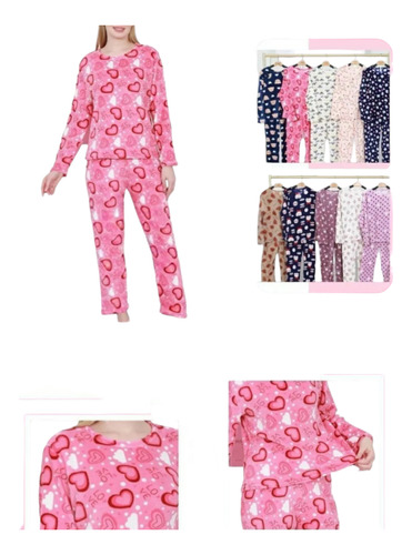 50 Pijama Polar Termica Dama Estampada Modelos Surtidos