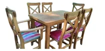 Comprar Mesa Extensible 1.30 Mts A 1.80 Mts Mas 6 Sillas Entregas